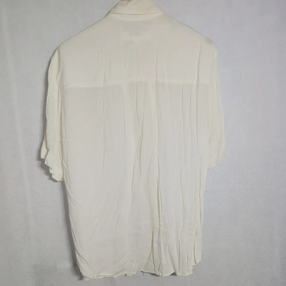 Vintage Evan Picone Sport Sz L White Casual Button Down Shirt - Picture 5 of 8